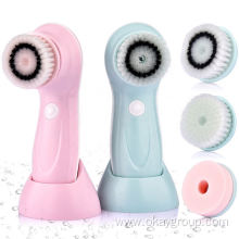 Exfoliating deep electric facial cleansing brush